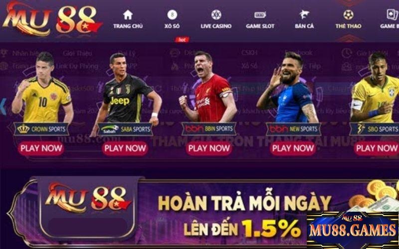 Ưu điểm cực nổi trội không thể bỏ qua tại Mu88